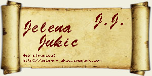 Jelena Jukić vizit kartica
